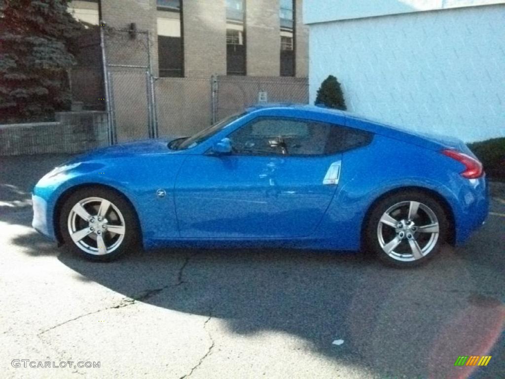 2009 370Z Touring Coupe - Monterey Blue / Persimmon Leather photo #8