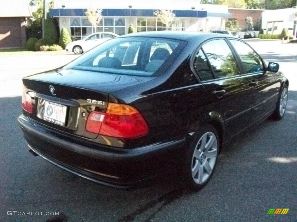 2001 3 Series 325i Sedan - Jet Black / Grey photo #5