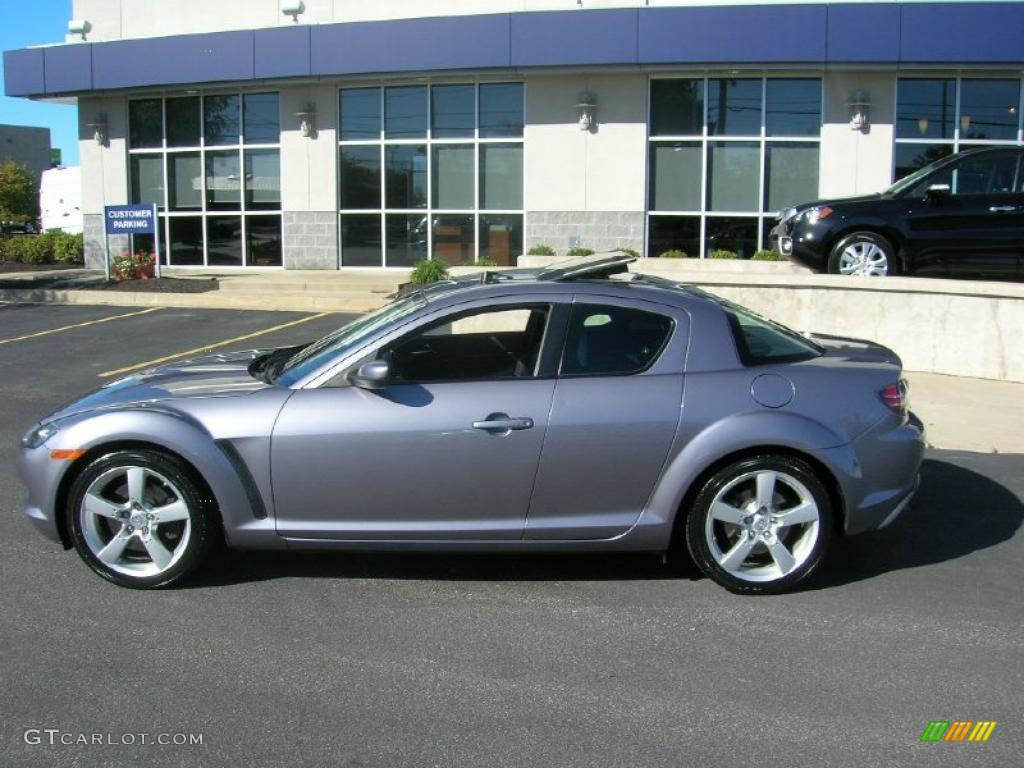 2004 RX-8 Grand Touring - Titanium Gray Metallic / Black photo #8