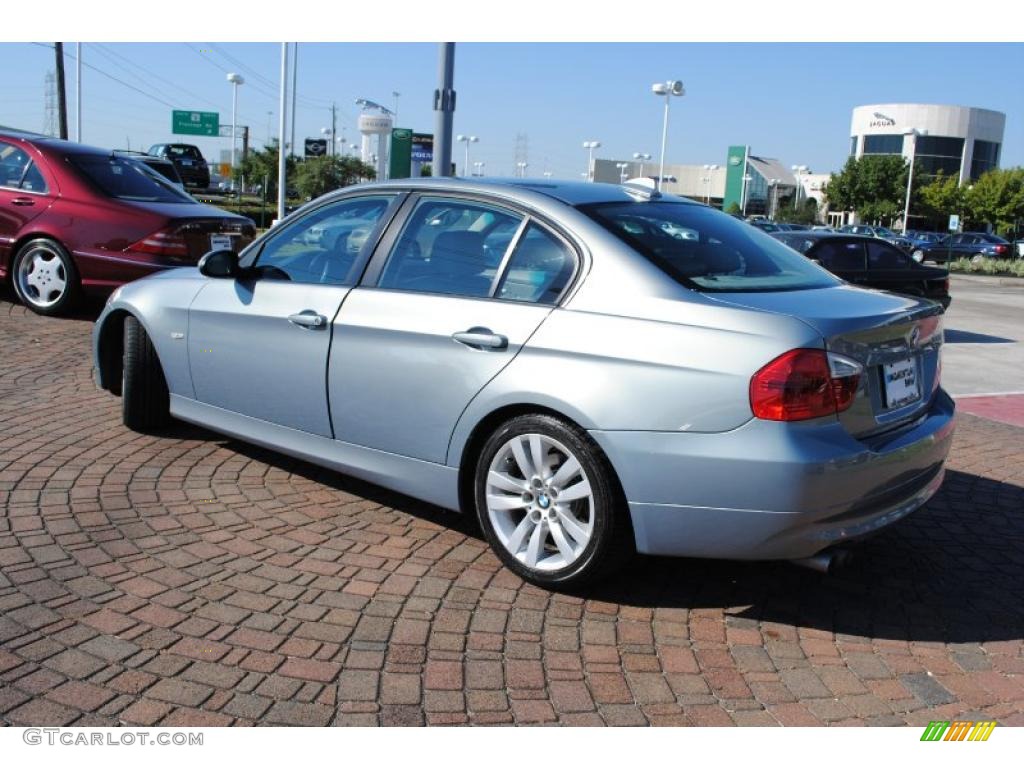 2007 3 Series 328i Sedan - Atlantic Blue Metallic / Grey photo #3