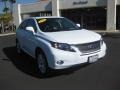 2010 Aurora White Pearl Lexus RX 450h Hybrid  photo #1