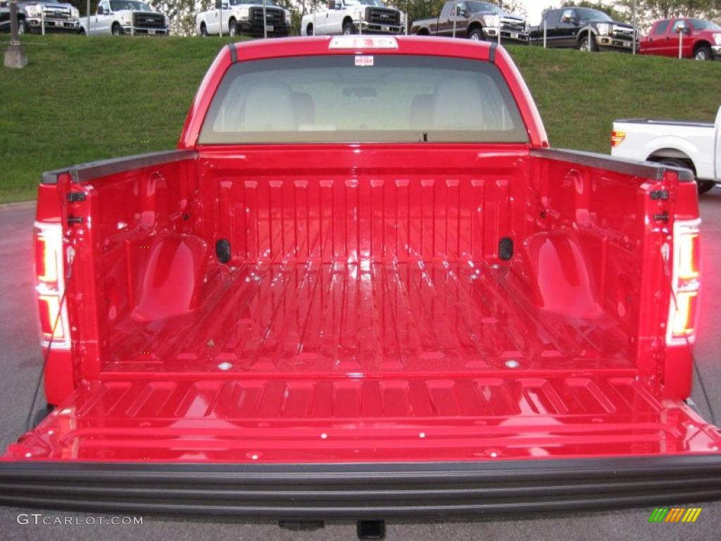 2010 F150 XL SuperCrew 4x4 - Vermillion Red / Medium Stone photo #12