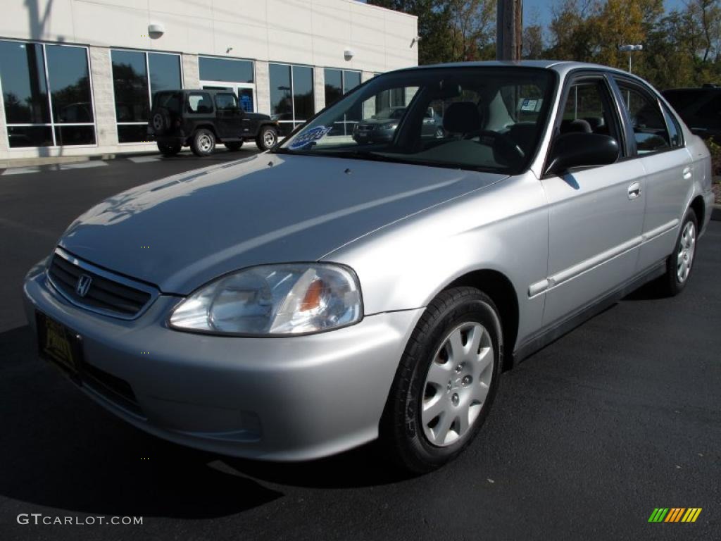 2000 Civic VP Sedan - Vogue Silver Metallic / Gray photo #3