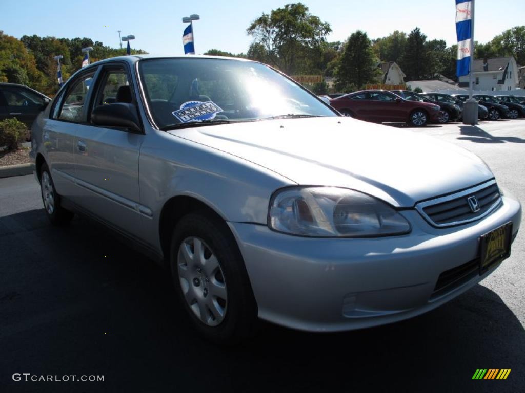 2000 Civic VP Sedan - Vogue Silver Metallic / Gray photo #5