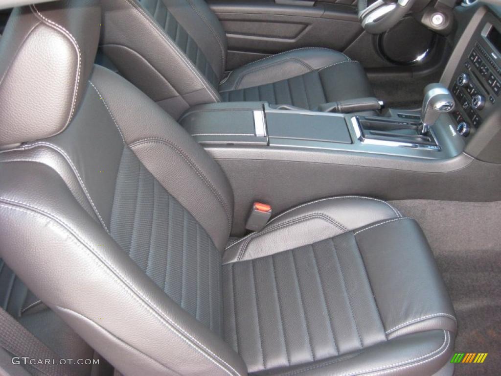 Charcoal Black Interior 2011 Ford Mustang V6 Premium Coupe Photo #37888472