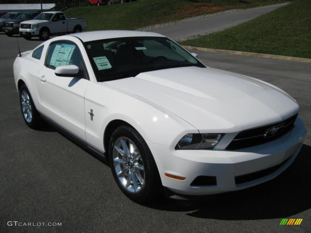 2011 Mustang V6 Premium Coupe - Performance White / Stone photo #4