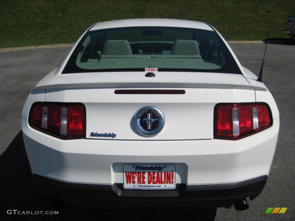 2011 Mustang V6 Premium Coupe - Performance White / Stone photo #7