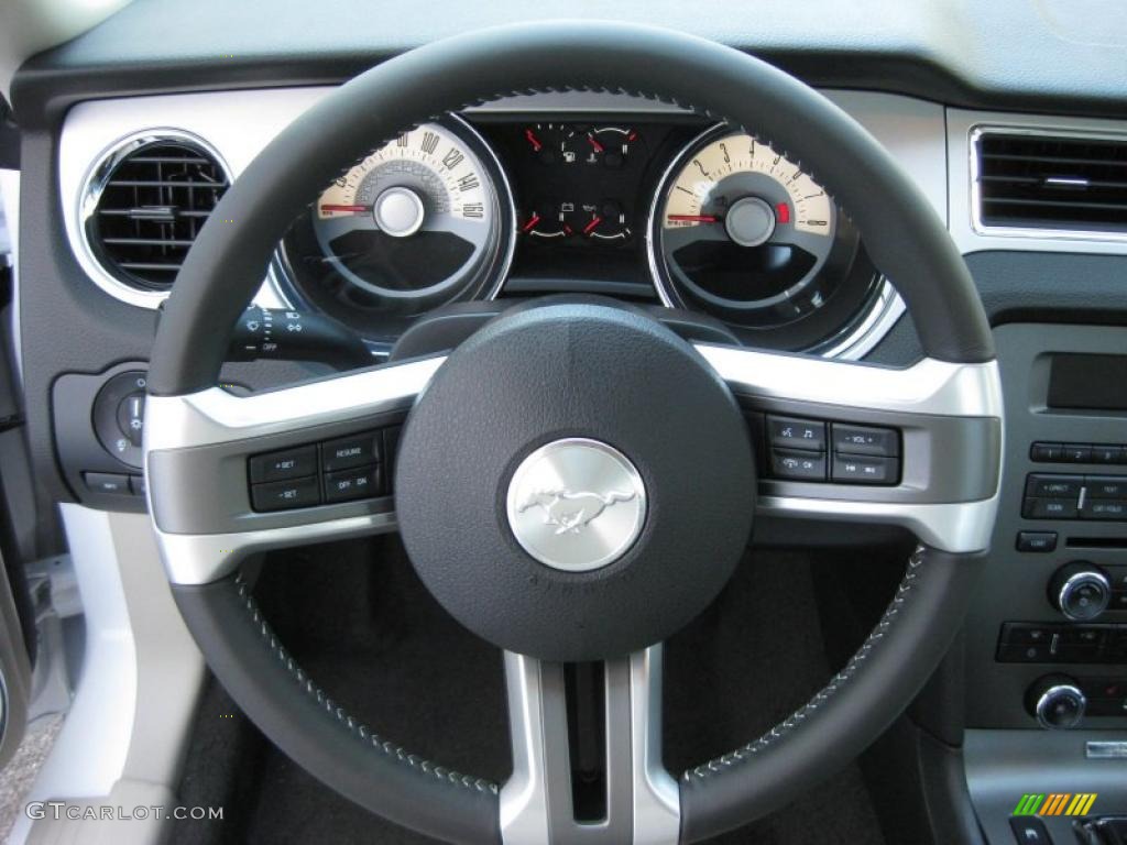 2011 Mustang V6 Premium Coupe - Performance White / Stone photo #19