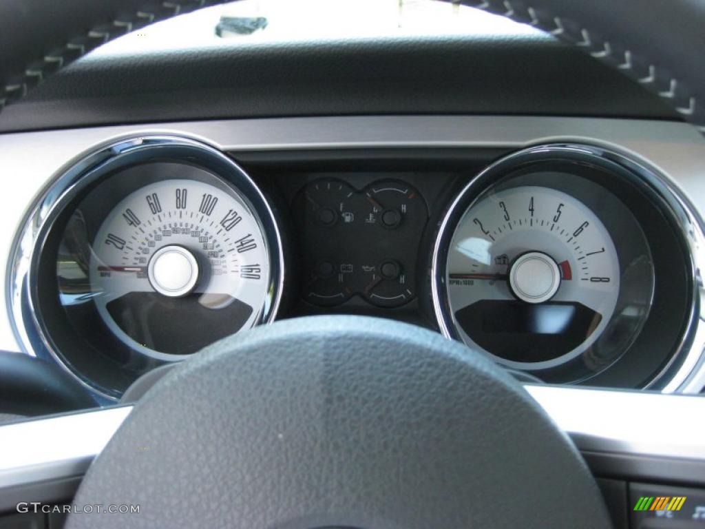 2011 Mustang V6 Premium Coupe - Performance White / Stone photo #22