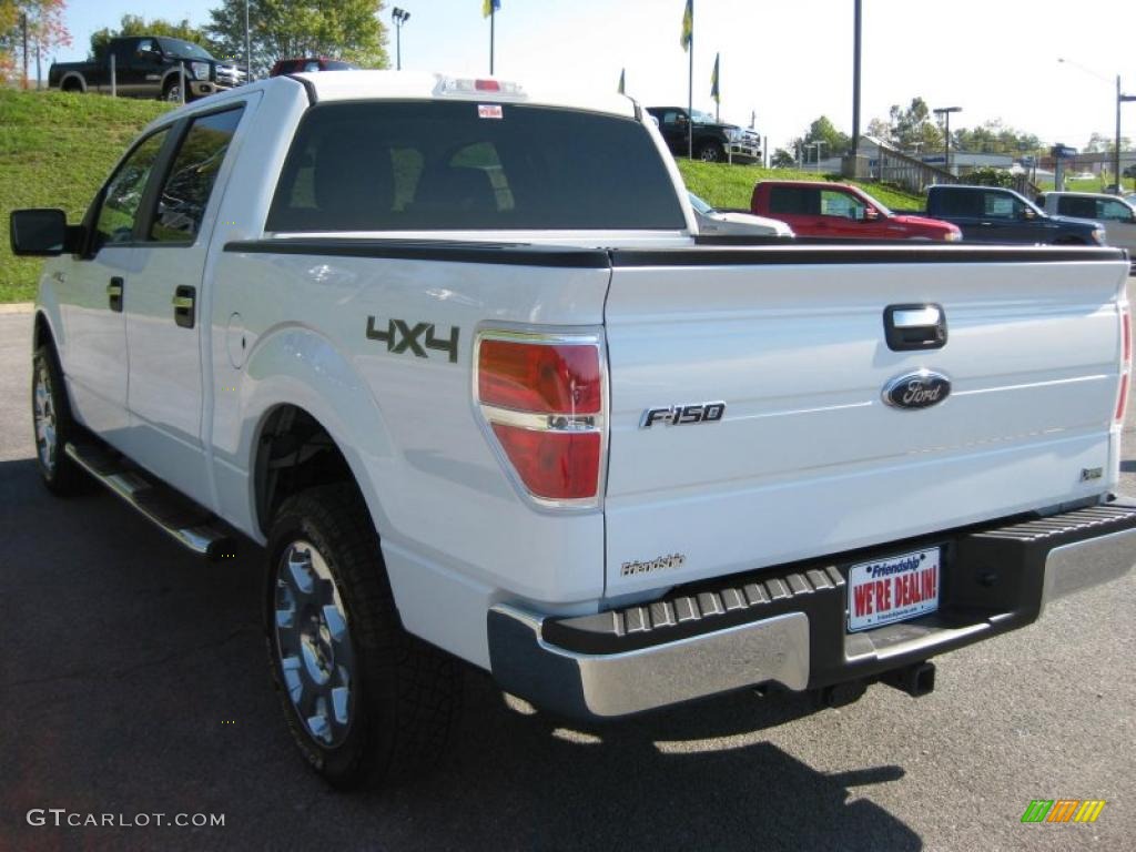 2010 F150 XLT SuperCrew 4x4 - Oxford White / Medium Stone photo #8