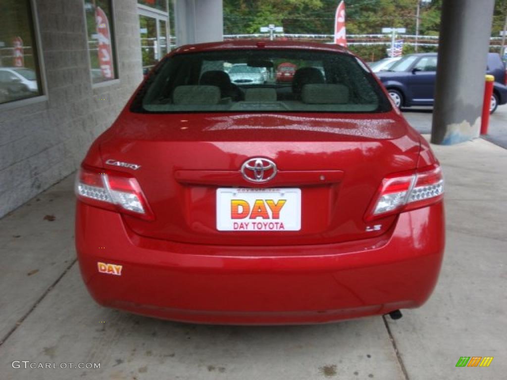 2011 Camry LE - Barcelona Red Metallic / Bisque photo #3