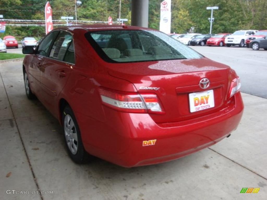 2011 Camry LE - Barcelona Red Metallic / Bisque photo #4