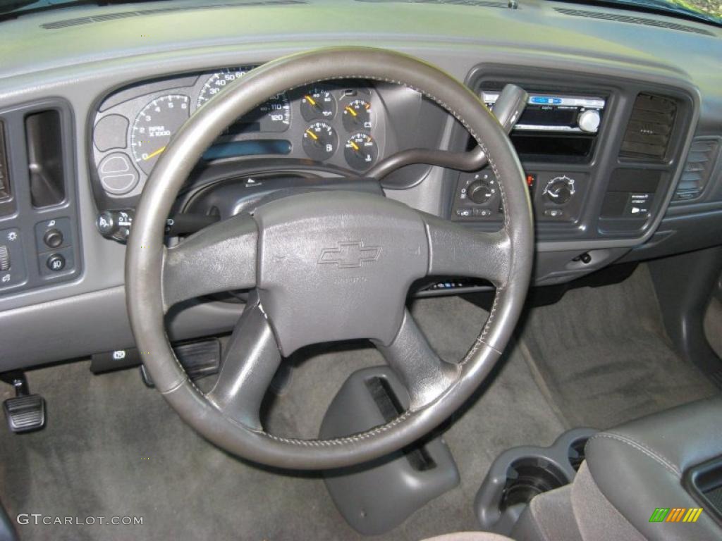 2004 Chevrolet Silverado 1500 LS Regular Cab 4x4 Dark Charcoal Steering Wheel Photo #37890936