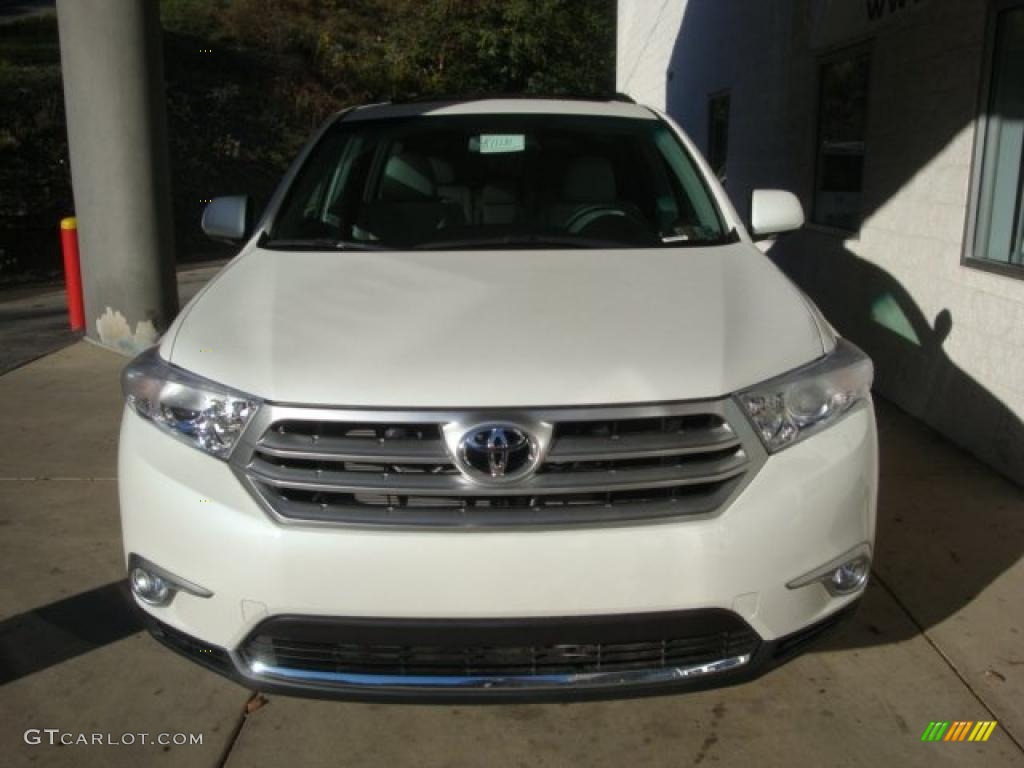 2011 Highlander Limited 4WD - Blizzard White Pearl / Ash photo #6