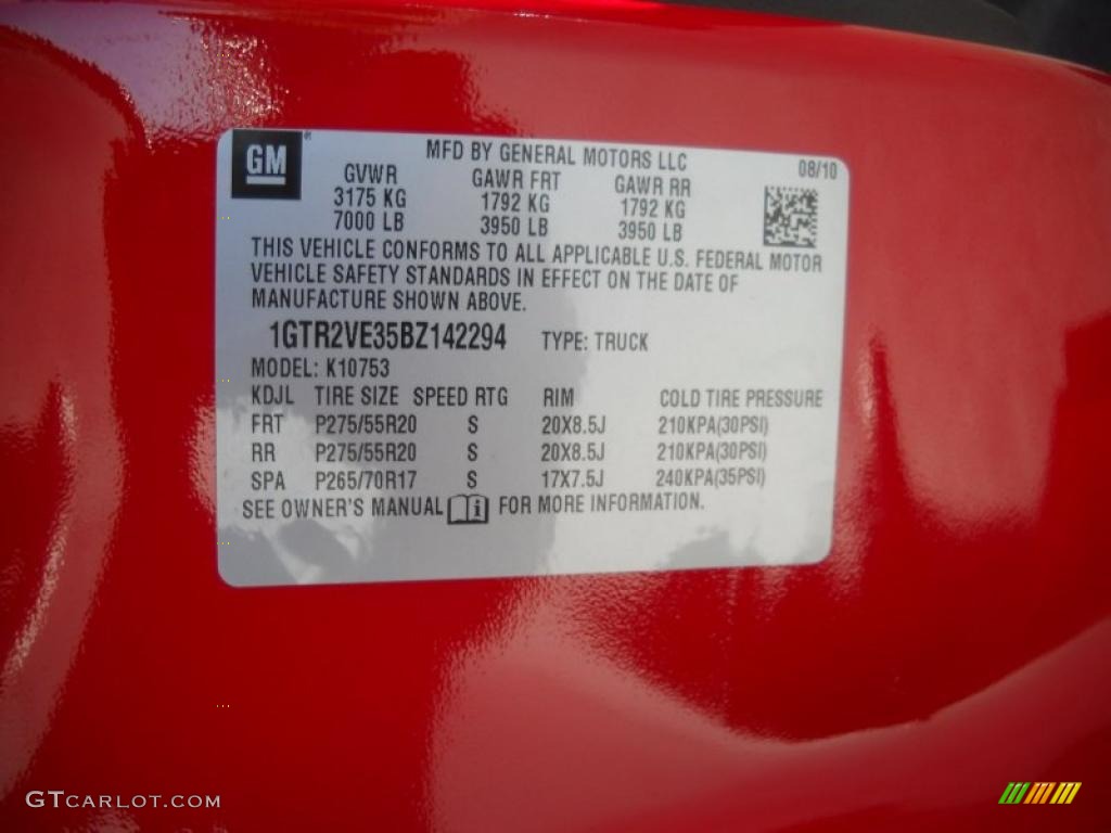 2011 Sierra 1500 SLE Extended Cab 4x4 - Fire Red / Ebony photo #13