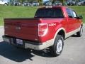 2010 Red Candy Metallic Ford F150 Lariat SuperCrew 4x4  photo #6