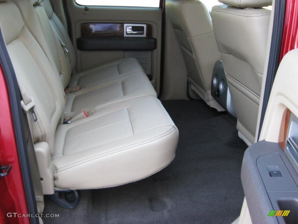 2010 F150 Lariat SuperCrew 4x4 - Red Candy Metallic / Tan photo #20