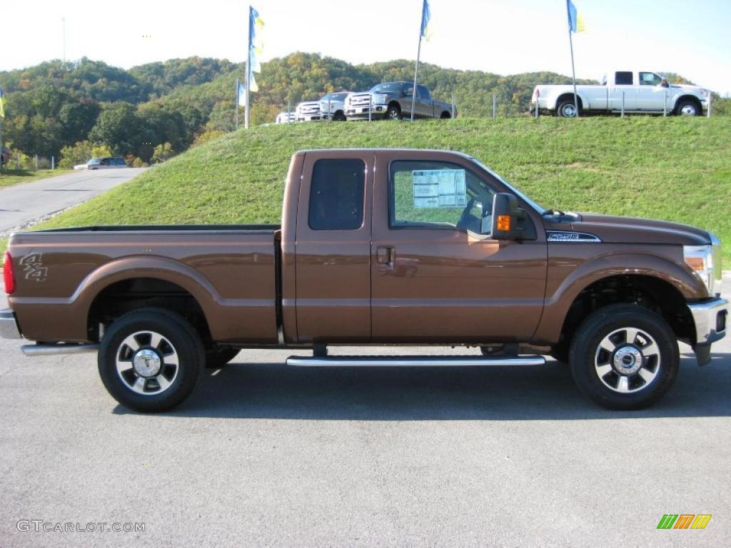 Golden Bronze Metallic 2011 Ford F250 Super Duty Lariat SuperCab 4x4 Exterior Photo #37894800