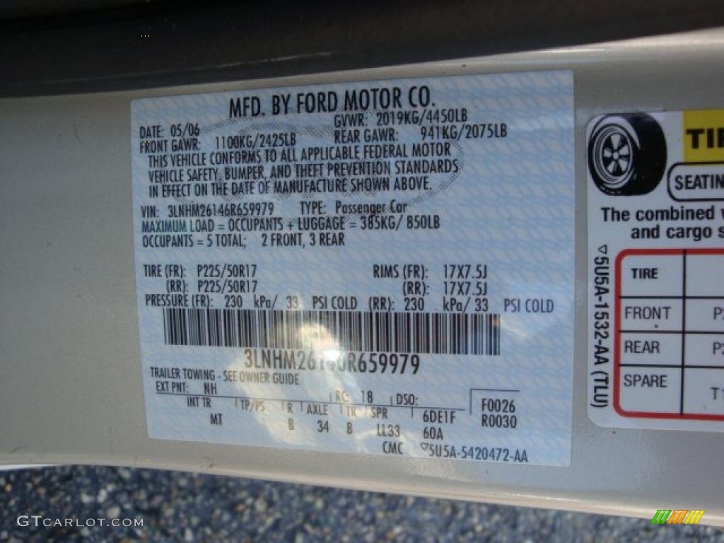 2006 Zephyr Color Code NH for Light Sage Metallic Photo #37894992