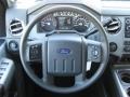 Steel Gray 2011 Ford F250 Super Duty XLT Crew Cab 4x4 Steering Wheel
