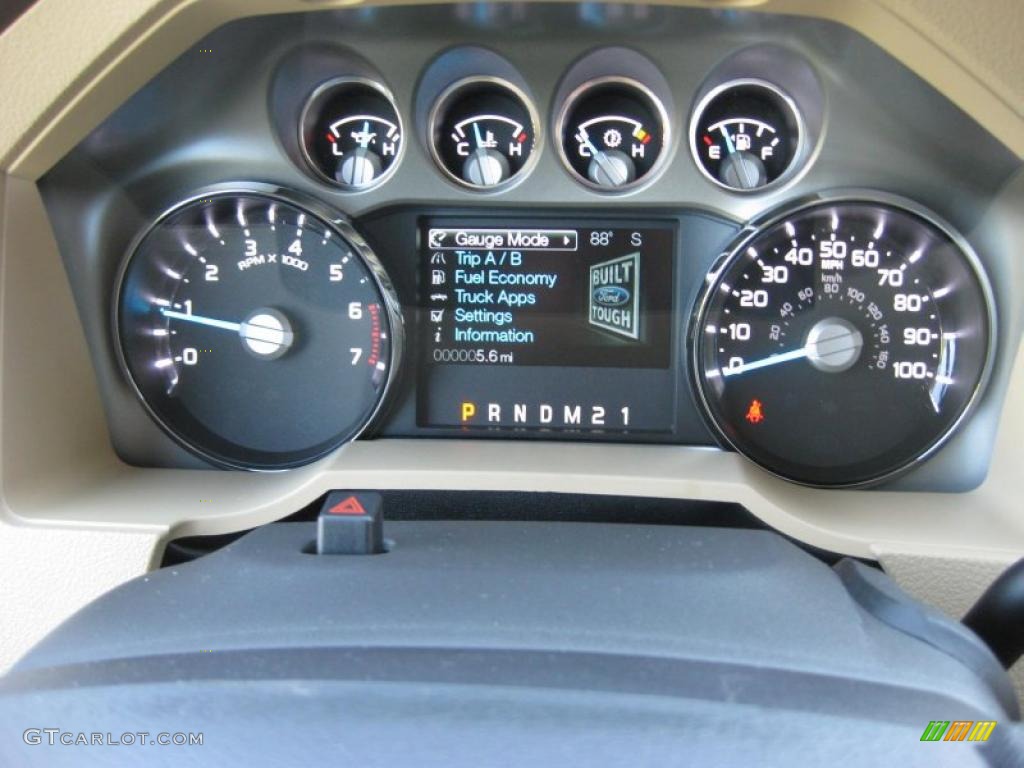 2011 Ford F250 Super Duty XLT Crew Cab 4x4 Gauges Photo #37895608