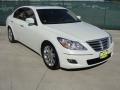 White Satin Pearl 2009 Hyundai Genesis 3.8 Sedan Exterior