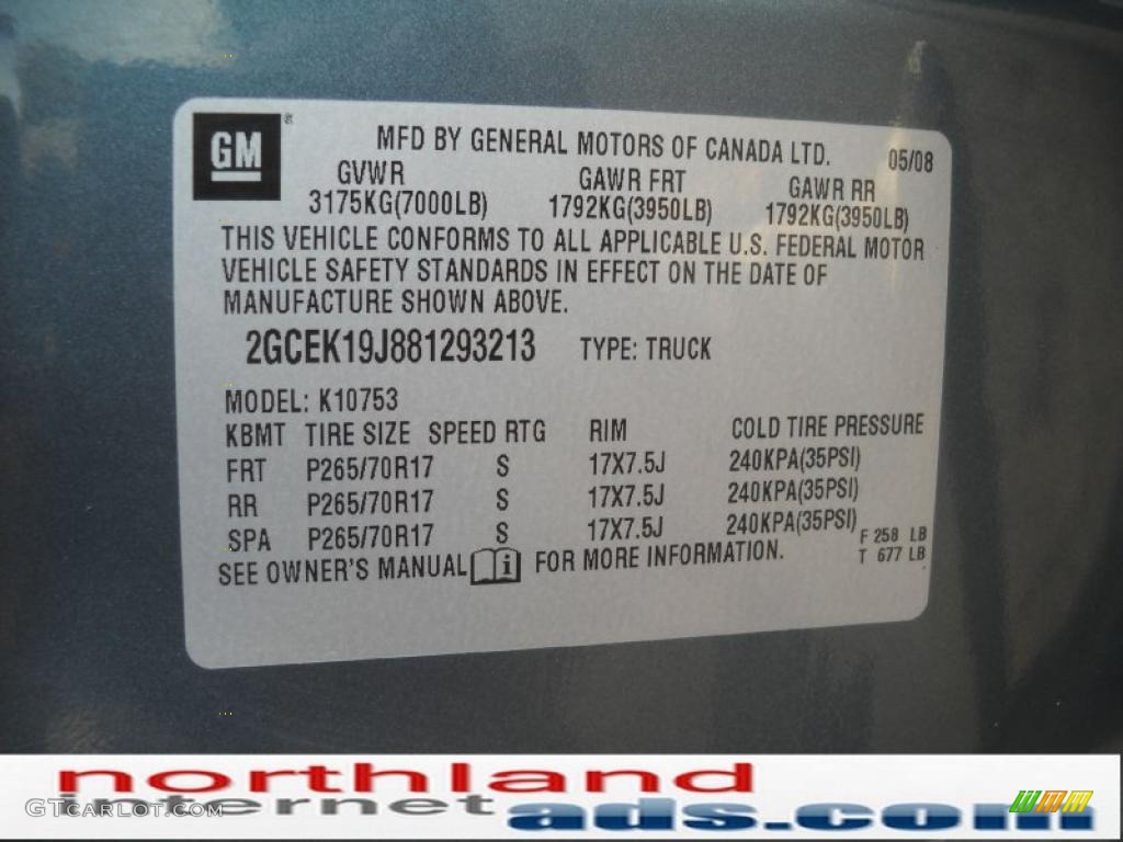 2008 Silverado 1500 LT Extended Cab 4x4 - Blue Granite Metallic / Ebony photo #12