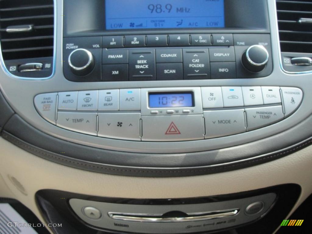 2009 Genesis 3.8 Sedan - White Satin Pearl / Beige photo #42