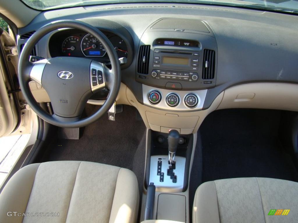 2010 Hyundai Elantra GLS Beige Dashboard Photo #37901831