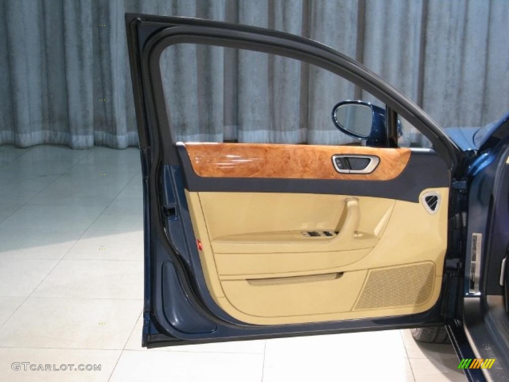 2008 Continental Flying Spur  - Windsor Blue / Saffron/Nautic photo #14