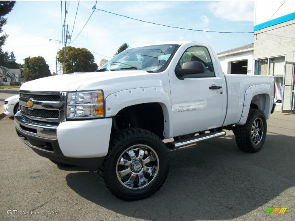 2011 Silverado 1500 LS Regular Cab 4x4 - Summit White / Dark Titanium photo #51