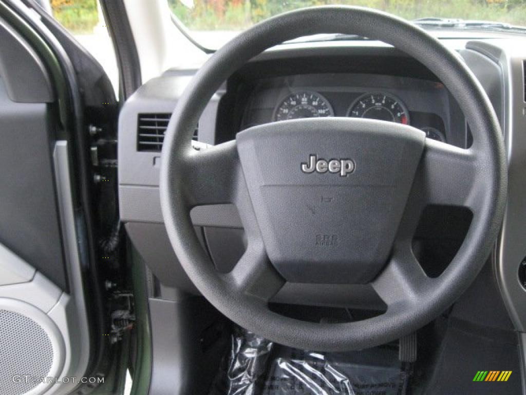 2007 Jeep Patriot Sport 4x4 Pastel Slate Gray Steering Wheel Photo #37902607