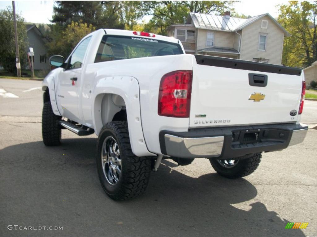 2011 Silverado 1500 LS Regular Cab 4x4 - Summit White / Dark Titanium photo #59