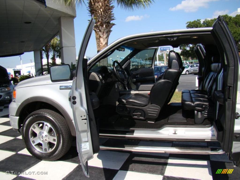 2005 F150 FX4 SuperCab 4x4 - Silver Metallic / Black photo #15