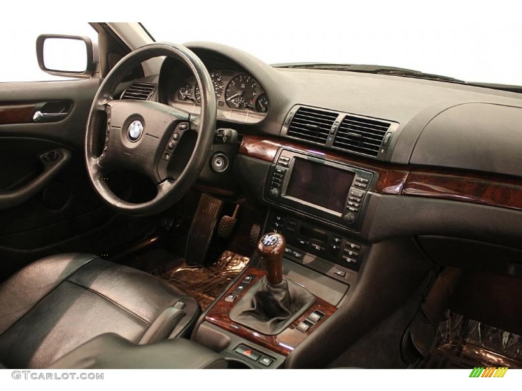 Black Interior 2005 BMW 3 Series 325xi Sedan Photo #37904147