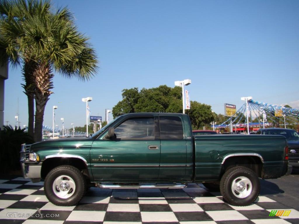 2001 Ram 1500 SLT Club Cab 4x4 - Forest Green Pearl / Mist Gray photo #2