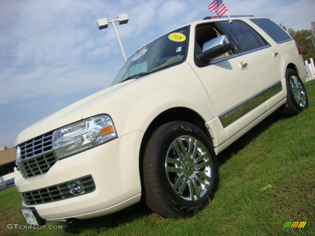 2008 Navigator Limited Edition 4x4 - White Suede Metallic / Camel/Sand Piping photo #1