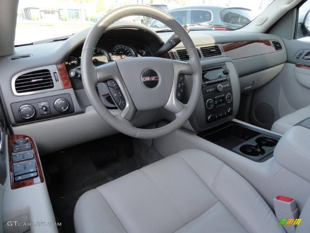 Light Titanium Interior 2010 GMC Yukon XL SLT 4x4 Photo #37906355
