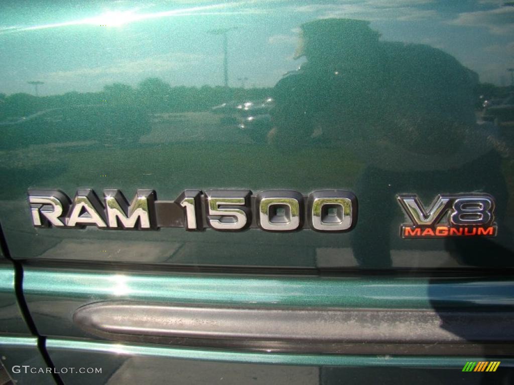 2001 Ram 1500 SLT Club Cab 4x4 - Forest Green Pearl / Mist Gray photo #34
