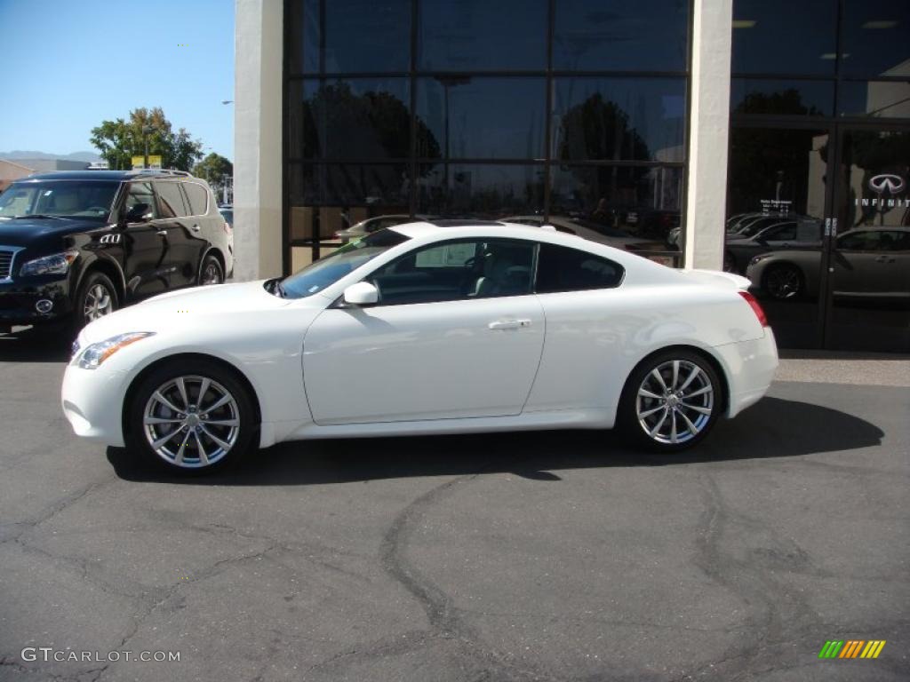 Moonlight White 2009 Infiniti G 37 S Sport Coupe Exterior Photo #37908548