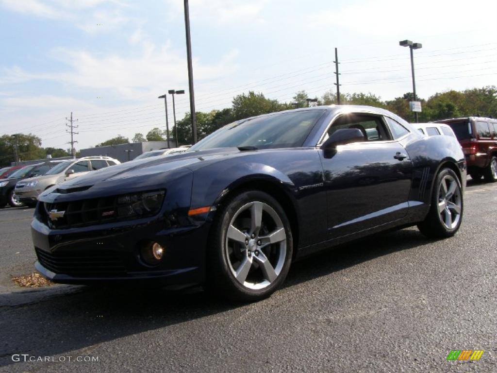 2010 Camaro SS/RS Coupe - Imperial Blue Metallic / Black photo #1