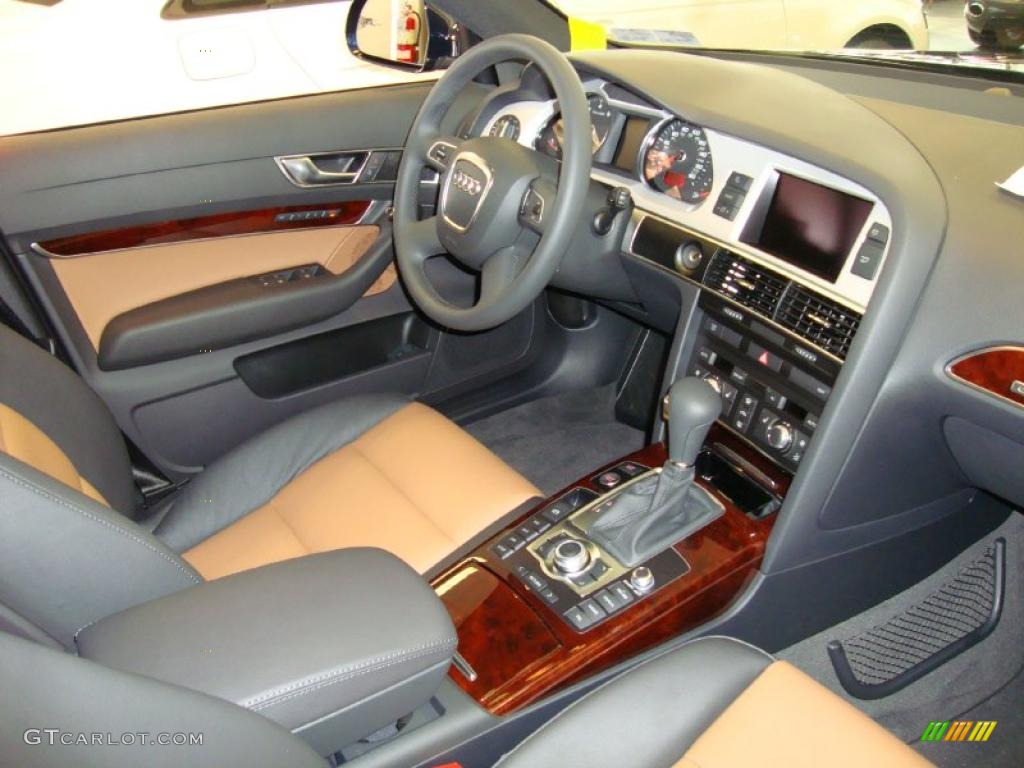 Amaretto/Black Interior 2011 Audi A6 3.0T quattro Sedan Photo #37910685