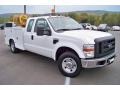 2008 Oxford White Ford F350 Super Duty XLT SuperCab Chassis  photo #3