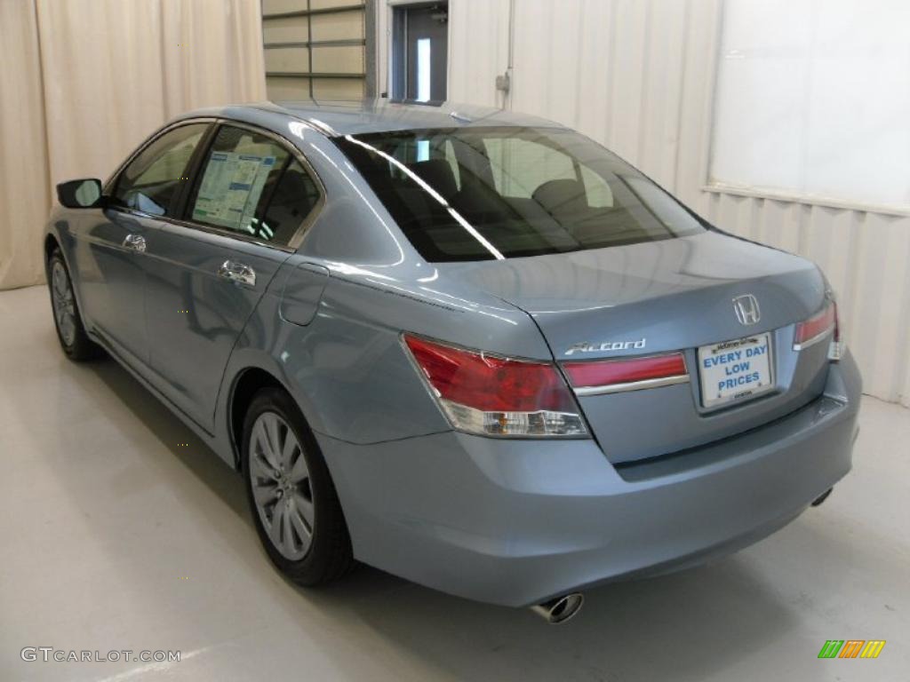 2011 Accord EX-L V6 Sedan - Celestial Blue Metallic / Black photo #2