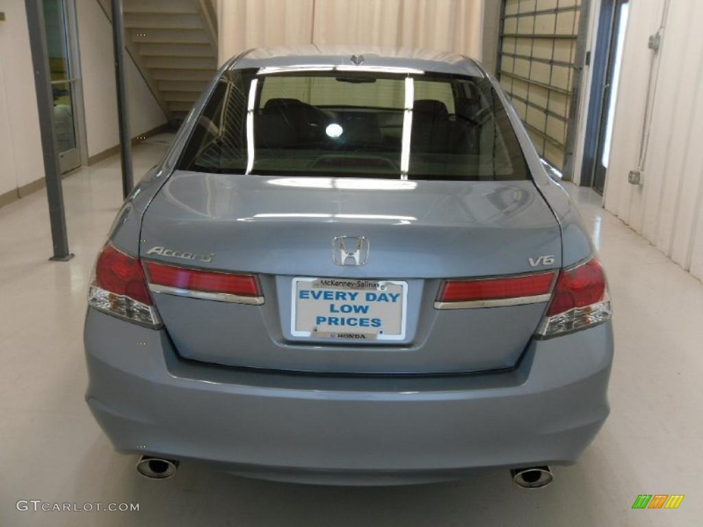 2011 Accord EX-L V6 Sedan - Celestial Blue Metallic / Black photo #3