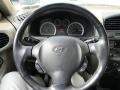Beige 2005 Hyundai Santa Fe GLS 4WD Steering Wheel