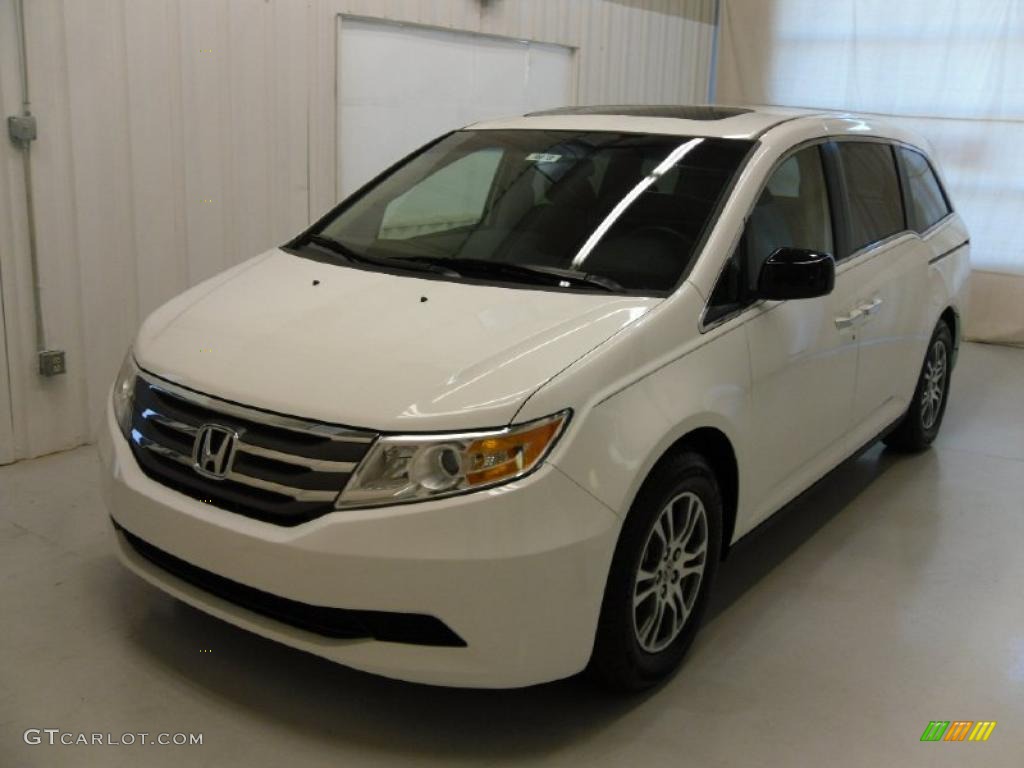 Taffeta White 2011 Honda Odyssey EX-L Exterior Photo #37913675