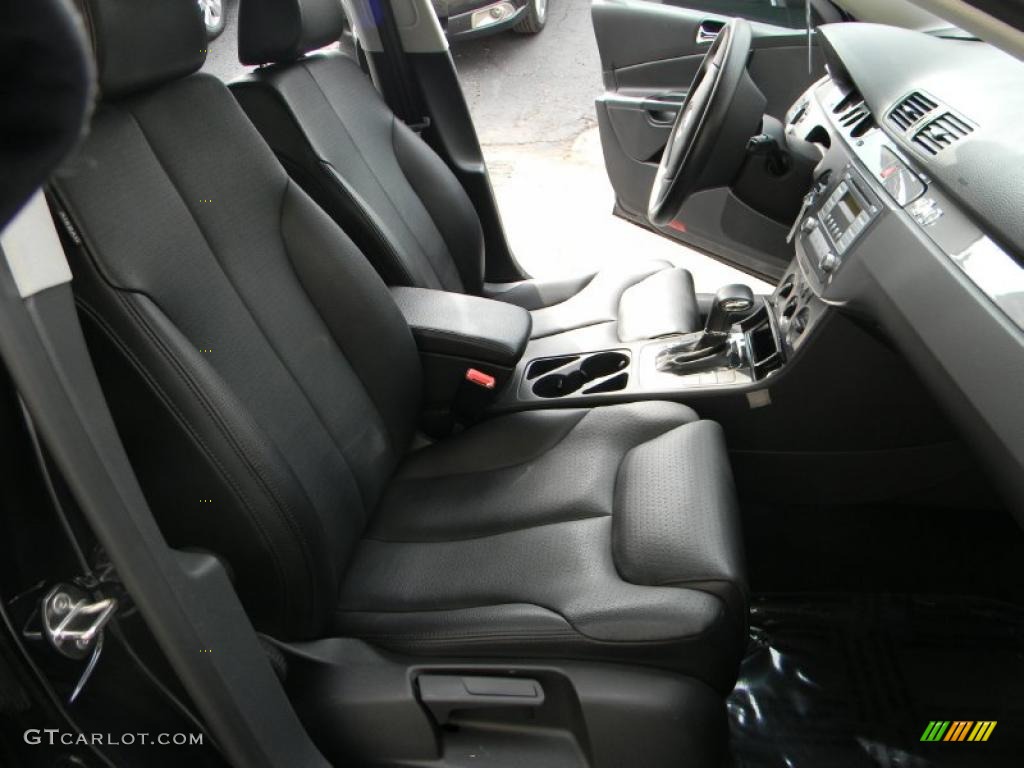 Black Interior 2008 Volkswagen Passat Turbo Wagon Photo #37913862