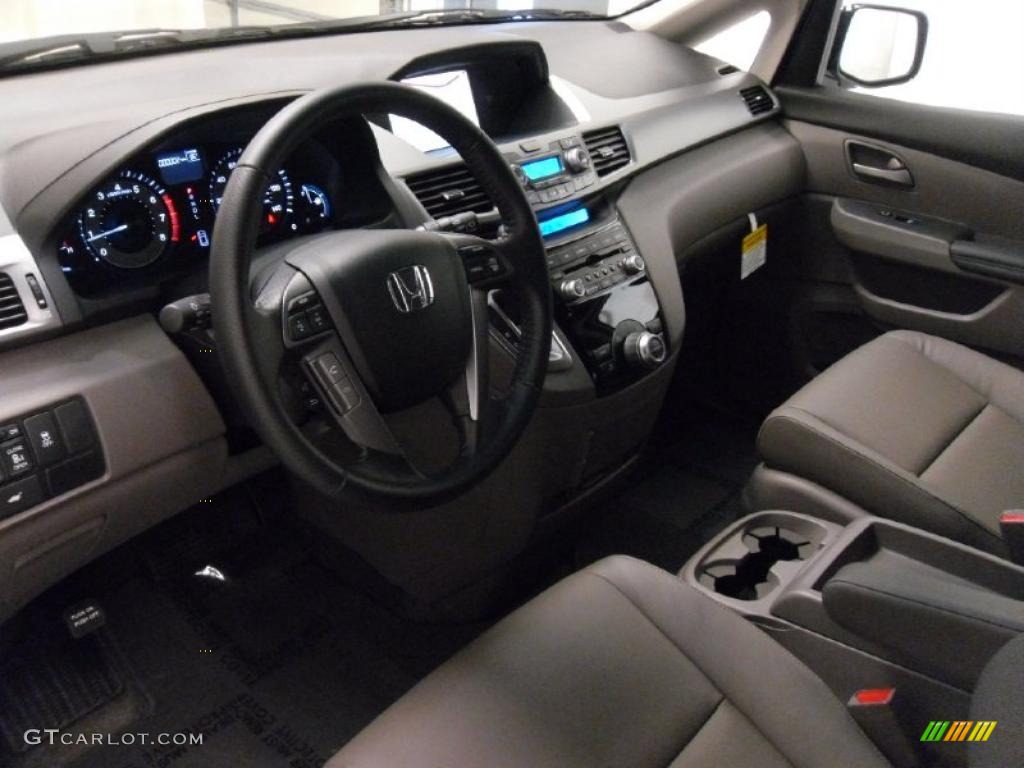 Gray Interior 2011 Honda Odyssey EX-L Photo #37914170