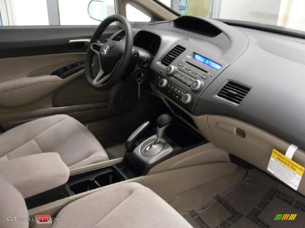 Beige Interior 2011 Honda Civic LX Sedan Photo #37914542